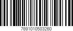 Código de barras (EAN, GTIN, SKU, ISBN): '7891010503260'