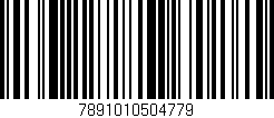 Código de barras (EAN, GTIN, SKU, ISBN): '7891010504779'