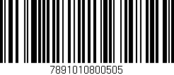 Código de barras (EAN, GTIN, SKU, ISBN): '7891010800505'
