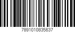 Código de barras (EAN, GTIN, SKU, ISBN): '7891010835637'