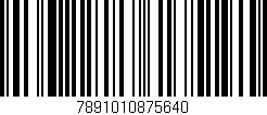 Código de barras (EAN, GTIN, SKU, ISBN): '7891010875640'