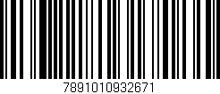 Código de barras (EAN, GTIN, SKU, ISBN): '7891010932671'