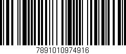 Código de barras (EAN, GTIN, SKU, ISBN): '7891010974916'