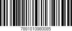 Código de barras (EAN, GTIN, SKU, ISBN): '7891010980085'