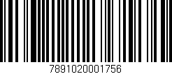 Código de barras (EAN, GTIN, SKU, ISBN): '7891020001756'