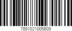 Código de barras (EAN, GTIN, SKU, ISBN): '7891021005609'