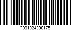 Código de barras (EAN, GTIN, SKU, ISBN): '7891024000175'