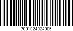 Código de barras (EAN, GTIN, SKU, ISBN): '7891024024386'