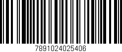 Código de barras (EAN, GTIN, SKU, ISBN): '7891024025406'