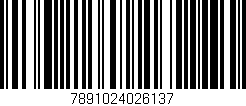 Código de barras (EAN, GTIN, SKU, ISBN): '7891024026137'