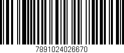 Código de barras (EAN, GTIN, SKU, ISBN): '7891024026670'