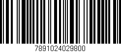 Código de barras (EAN, GTIN, SKU, ISBN): '7891024029800'