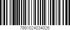 Código de barras (EAN, GTIN, SKU, ISBN): '7891024034026'