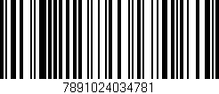 Código de barras (EAN, GTIN, SKU, ISBN): '7891024034781'