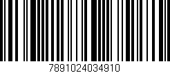 Código de barras (EAN, GTIN, SKU, ISBN): '7891024034910'