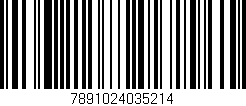 Código de barras (EAN, GTIN, SKU, ISBN): '7891024035214'