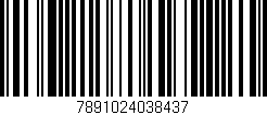 Código de barras (EAN, GTIN, SKU, ISBN): '7891024038437'