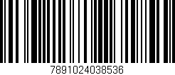 Código de barras (EAN, GTIN, SKU, ISBN): '7891024038536'