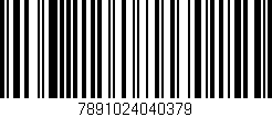 Código de barras (EAN, GTIN, SKU, ISBN): '7891024040379'