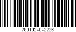 Código de barras (EAN, GTIN, SKU, ISBN): '7891024042236'