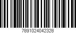Código de barras (EAN, GTIN, SKU, ISBN): '7891024042328'