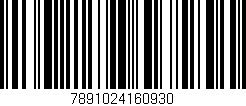 Código de barras (EAN, GTIN, SKU, ISBN): '7891024160930'