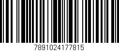 Código de barras (EAN, GTIN, SKU, ISBN): '7891024177815'