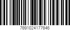 Código de barras (EAN, GTIN, SKU, ISBN): '7891024177846'