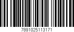 Código de barras (EAN, GTIN, SKU, ISBN): '7891025113171'