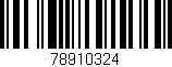 Código de barras (EAN, GTIN, SKU, ISBN): '78910324'