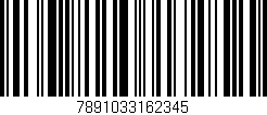 Código de barras (EAN, GTIN, SKU, ISBN): '7891033162345'