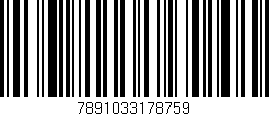 Código de barras (EAN, GTIN, SKU, ISBN): '7891033178759'