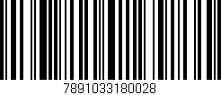 Código de barras (EAN, GTIN, SKU, ISBN): '7891033180028'