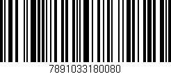 Código de barras (EAN, GTIN, SKU, ISBN): '7891033180080'