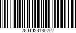 Código de barras (EAN, GTIN, SKU, ISBN): '7891033180202'