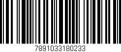 Código de barras (EAN, GTIN, SKU, ISBN): '7891033180233'