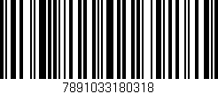 Código de barras (EAN, GTIN, SKU, ISBN): '7891033180318'
