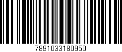 Código de barras (EAN, GTIN, SKU, ISBN): '7891033180950'