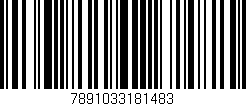 Código de barras (EAN, GTIN, SKU, ISBN): '7891033181483'