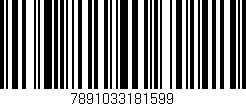 Código de barras (EAN, GTIN, SKU, ISBN): '7891033181599'