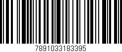 Código de barras (EAN, GTIN, SKU, ISBN): '7891033183395'