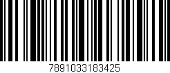 Código de barras (EAN, GTIN, SKU, ISBN): '7891033183425'