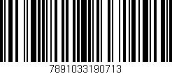 Código de barras (EAN, GTIN, SKU, ISBN): '7891033190713'