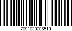 Código de barras (EAN, GTIN, SKU, ISBN): '7891033206513'