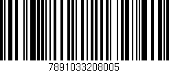 Código de barras (EAN, GTIN, SKU, ISBN): '7891033208005'