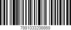 Código de barras (EAN, GTIN, SKU, ISBN): '7891033208869'