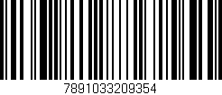 Código de barras (EAN, GTIN, SKU, ISBN): '7891033209354'