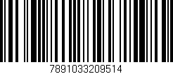 Código de barras (EAN, GTIN, SKU, ISBN): '7891033209514'
