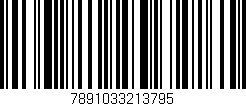 Código de barras (EAN, GTIN, SKU, ISBN): '7891033213795'
