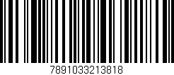 Código de barras (EAN, GTIN, SKU, ISBN): '7891033213818'
